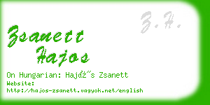 zsanett hajos business card